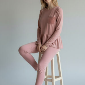 pyjama-lange-broek-twinset-la7maa-roze