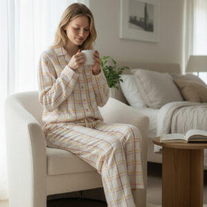 pyjama-lange-broek-dorelit-jasmijn-geel