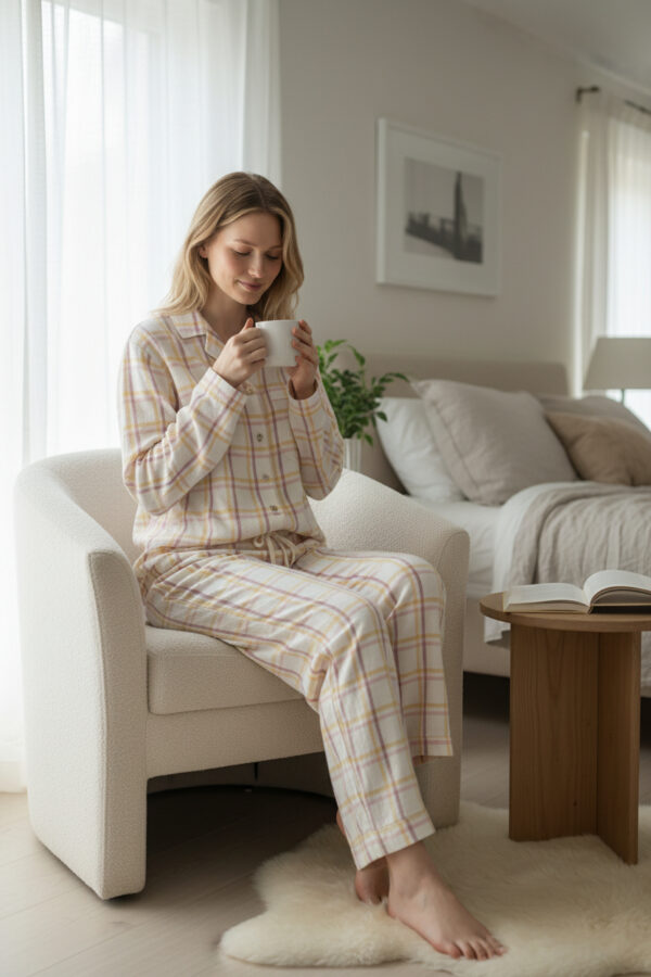 pyjama-lange-broek-dorelit-jasmijn-geel